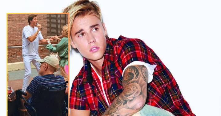 Joven se hace pasar por Justin Bieber y canta sus éxitos en un asilo para personas mayores