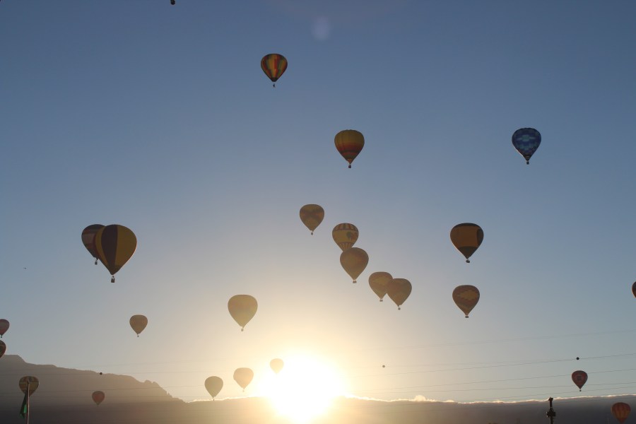VIDEO: Balloons take off into the sunrise on Day 4 of Balloon Fiesta