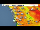 Temps stay warm across San Diego region through Monday