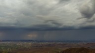 Rainfall rolls into Las Vegas, Henderson areas after Severe Thunderstorm Warning issued