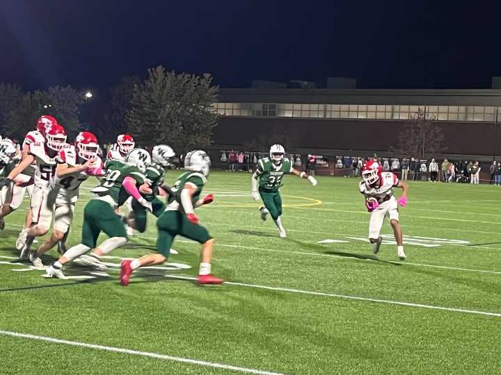 Milton football forces early turnovers, runs past Wachusett (video)