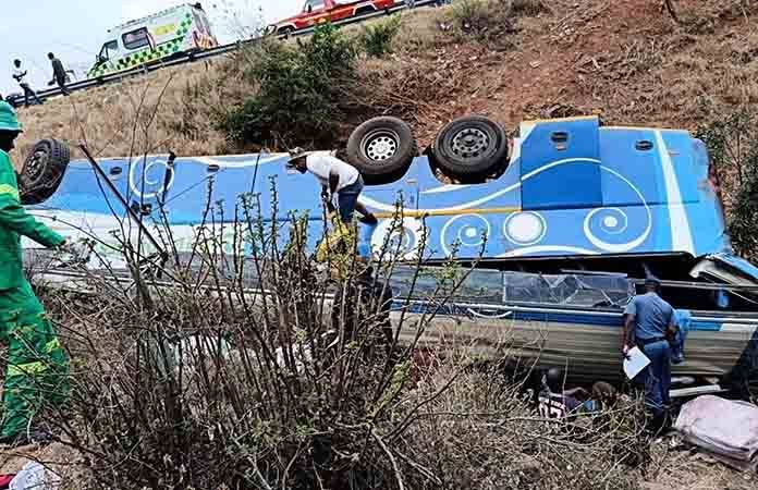 Fatal accidente vial en Sudáfrica