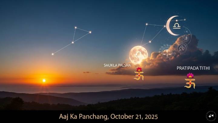 Aaj Ka Panchang, October 21, 2025: Tithi, Vrat, Shubh Muhurat & Rahu Kaal Today
