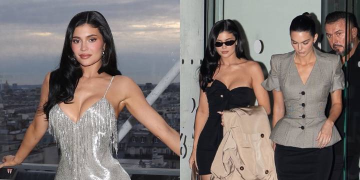 Kylie Jenner Shines in Silver Gown to Support Sister Kendall at Schiaparelli Show in Paris | Kendall Jenner, Kylie Jenner 