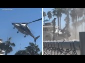 Shocking video shows the moment helicopter crashed near SoCal hotel