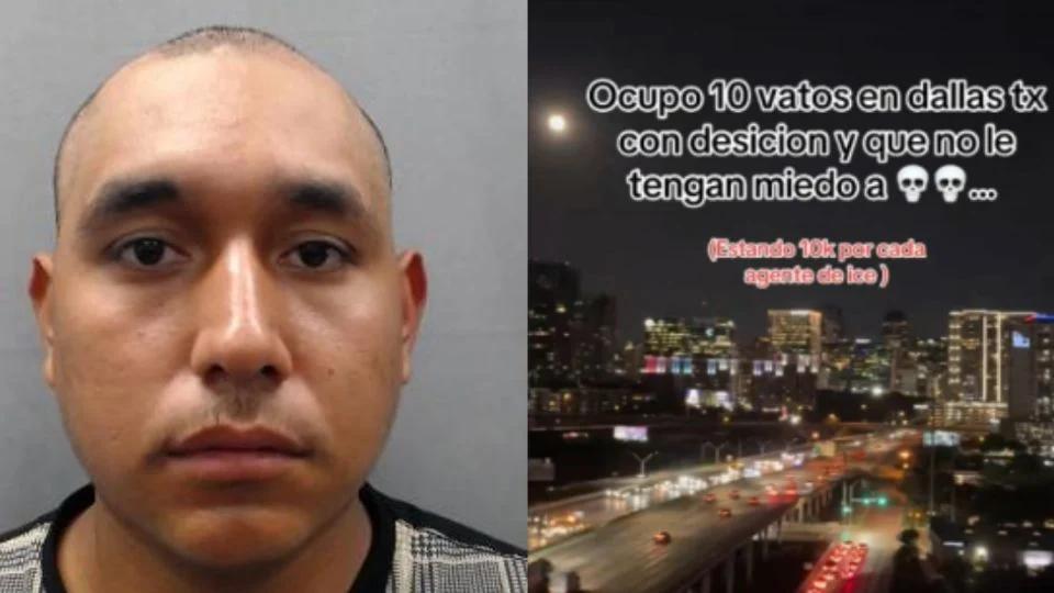 Detenido por ofrecer 10 mil dólares en Tik Tok por asesinar agentes del ICE