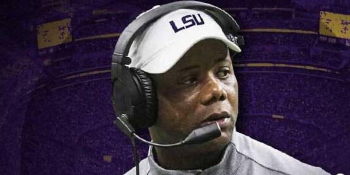 LSU interim coach speaks to media