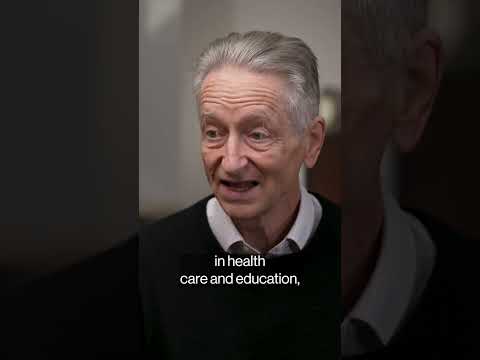 “Godfather of AI” on the risks of artificial intelligence #shorts #ai #geoffreyhinton