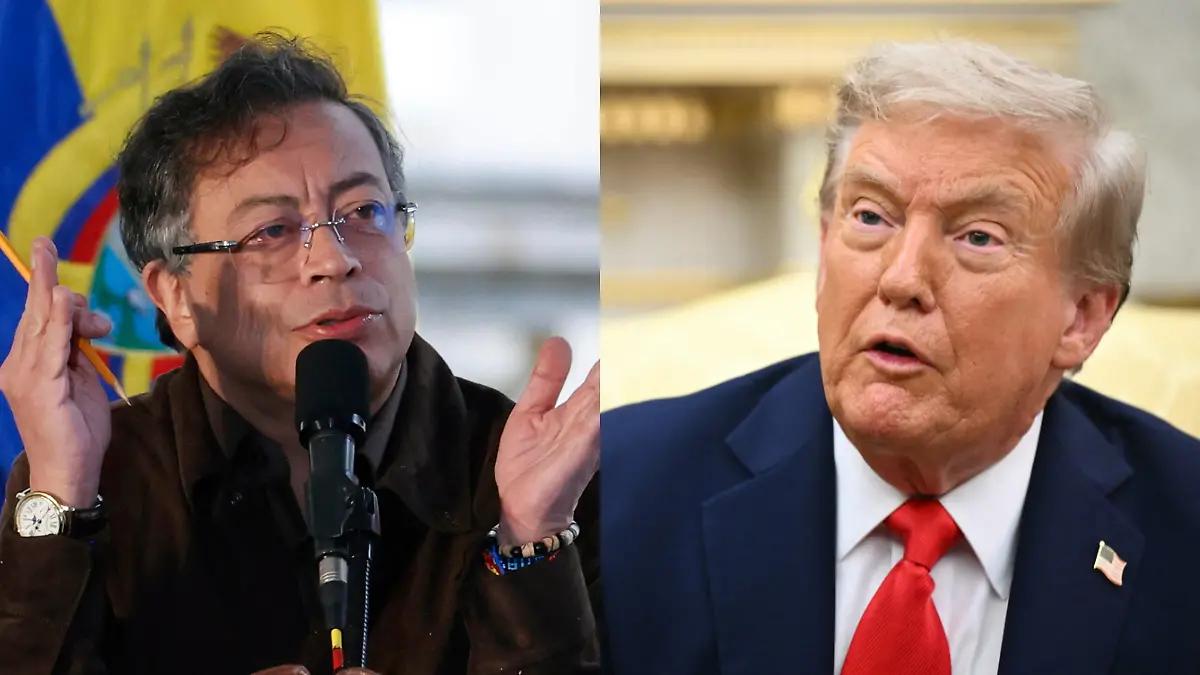 Trump llama a Petro “líder del narcotráfico” y anuncia fin de ayuda financiera a Colombia