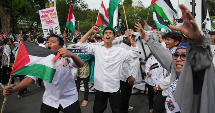 Miles se manifiestan a favor de los palestinos en el 2do aniversario del ataque de Hamás a Israel