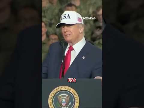 Troops rally for Trump aboard USS George Washington in Japan #shorts #trump #army #news #foxnews #us