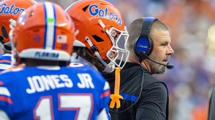 Hear Florida football coach Billy Napier speak after UF's victory over Texas