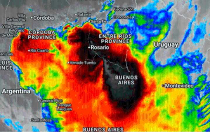 Advierte por la llegada de tormentas de alta intensidad a Entre Ríos: a que hora