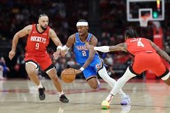 Venció el Thunder a los Rockets en doble tiempo extra