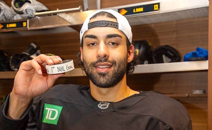 B.C.'s Bains excited to be an opening-night Vancouver Canuck