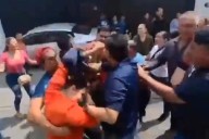 Se enfrentan a golpes y empujones morenistas en Michoacán