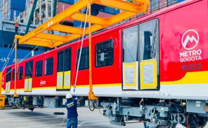 En Colombia ya está el segundo tren de la Línea 1 del Metro de Bogotá