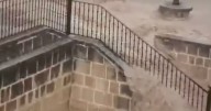 'Terrifying' flash flood devastates Brit holiday hotspot as partygoers run for cover