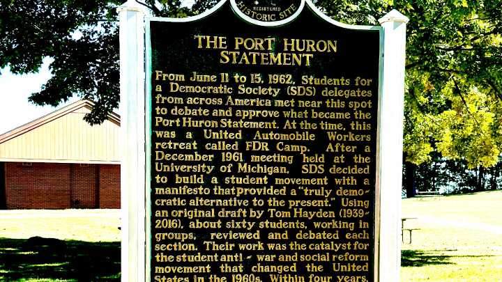 Port Huron Statement remembered with new historical marker at Lakeport