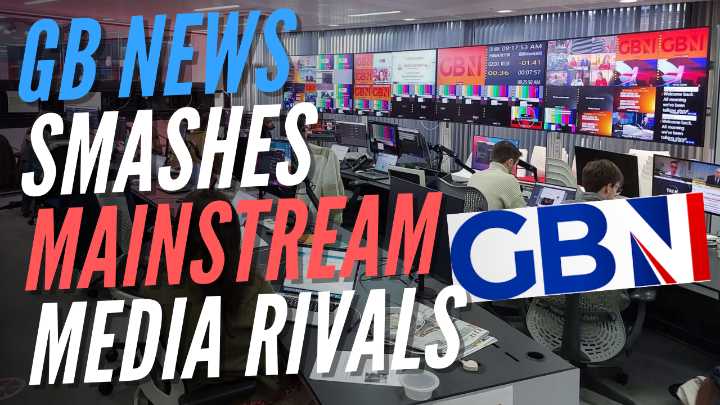 GB News Beats BBC and Sky News Channels for Third Month in a Row