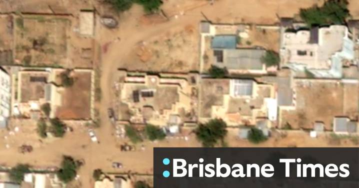 Visible from space, bloodied sands expose massacre of thousands after besieged city falls