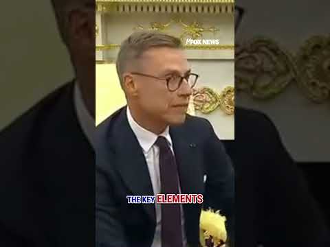 Finnish President Alexander Stubb praises Trump for Israel-Hamas peace deal #shorts #trump #peace