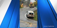 Lightning strike to power line leads to gas leak near Lyons; highways reopened