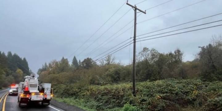 Cornelius Pass Road reopens after crash, downed power line