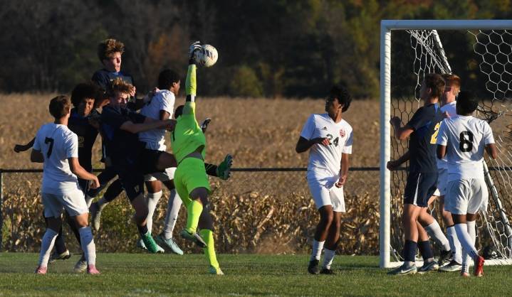 Photos of Clarkston vs. Grand Blanc in a D1 boys soccer district semifinal