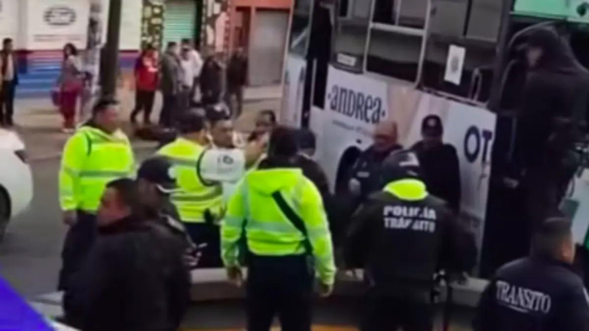 Detención de chofer de transporte público desata balacera en Tlalnepantla