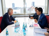 Piyush Goyal meets ABB Group CEO Morten Wierod