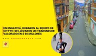 En Engativá robaron al equipo de CityTv: se llevaron un transmisor de $ 60 millones. Hay video del hecho