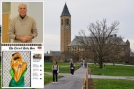 Cornell Daily Sun published artwork of bloodied Star of David, Nazi symbol