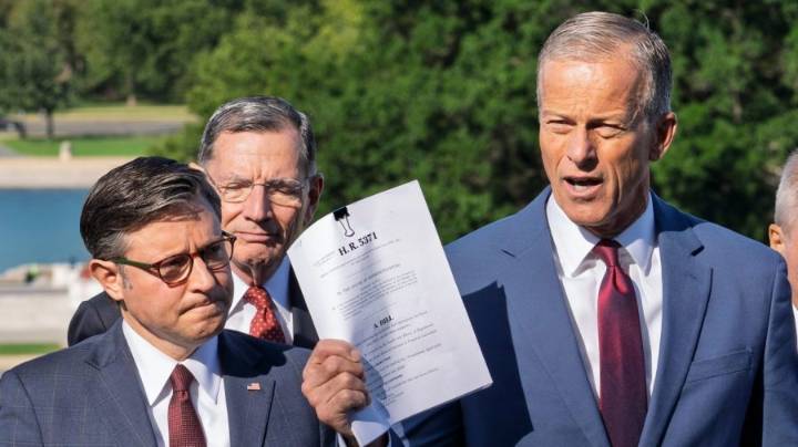 Watch live: Johnson, Thune give remarks ahead of Senate votes on funding bills