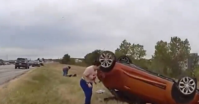 WATCH -- 'Heroes': TX Cops, Citizens Save Baby Ejected from Vehicle