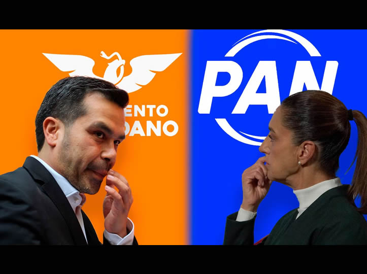 Máynez responde a Sheinbaum y niega alianza entre PAN y MC: ‘No puede meternos en la misma canasta’