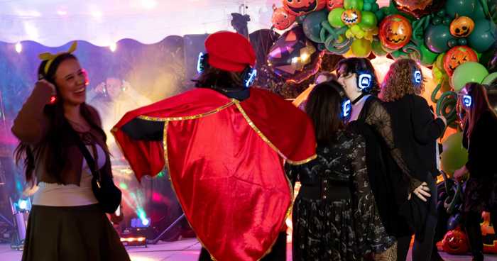 A Halloween dance party takes over Peddler’s Village with a spooky silent disco