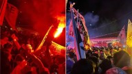 Locura en Tarma: el tremendo banderazo de los hinchas de Universitario antes de duelo ante ADT [VIDEO]