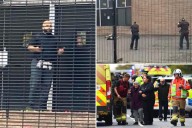 Manchester synagogue attacker 'has a bomb,' cop yells while warning Yom Kippur crowd