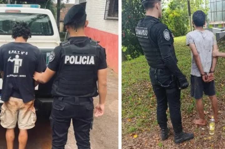 Tocó perder: cayeron "Teletubbi" y "Penayo", tras cometer entraderas en diferentes viviendas