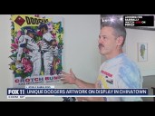 Dodgers artwork on display in Chinatown
