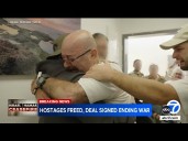 Hostages freed, Trump signs peace agreement