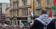 Woman charged after 'abusive behaviour' towards pro-Palestine protesters in Glasgow