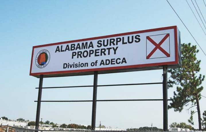 Alabama online surplus auction beginning Nov. 1