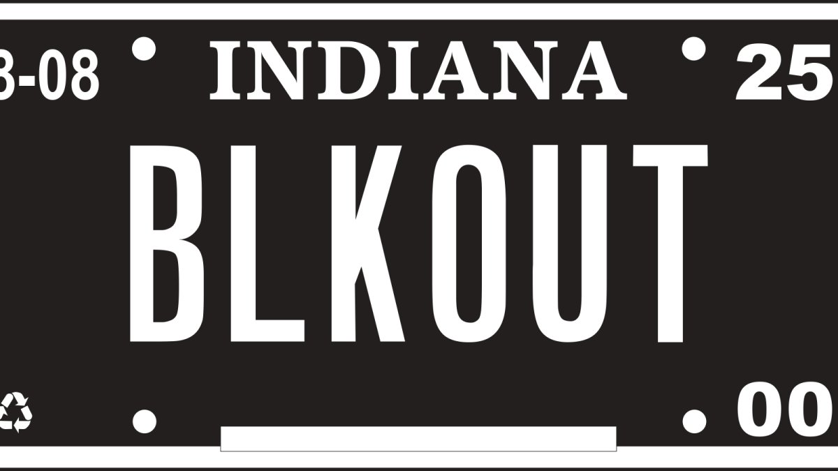 Indiana ‘Blackout’ license plates a big hit, state says