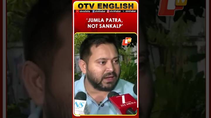 ‘Sankalp Patra Is Just Jumla’: Tejashwi Yadav Slams NDA