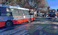 Se incendió un colectivo con pasajeros en Paraná