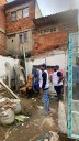 Gestión de Riesgo atiende familia de Boston a quien se le cayó su vivienda