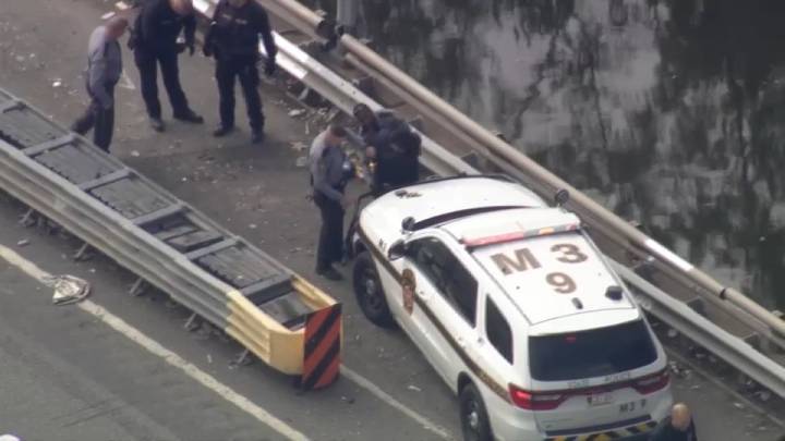 Police arrest pair after vehicle strikes 2 state police vehicles