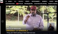 Presidente Maduro dice que Estados Unidos está inventando una guerra
